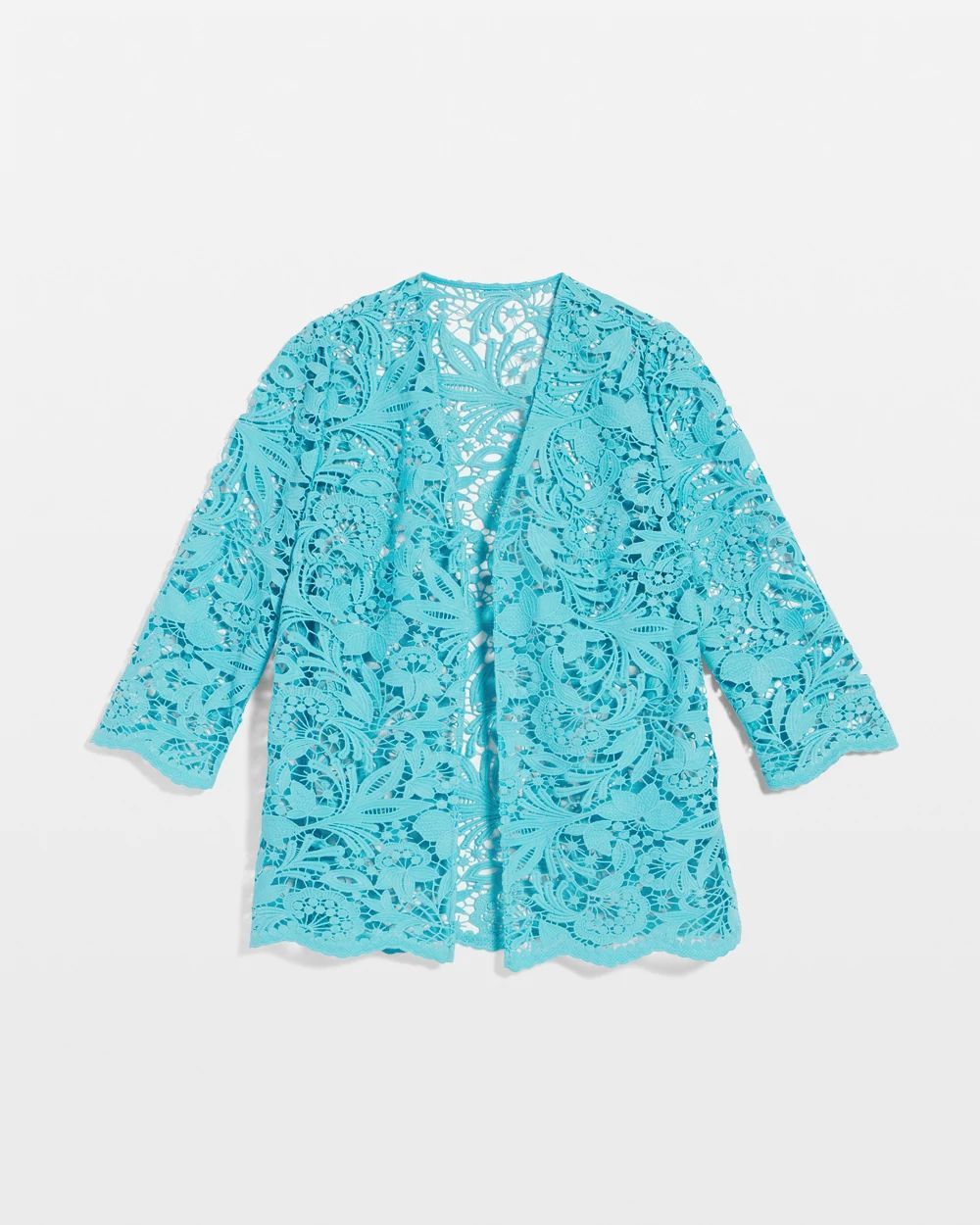 ジャケット・アウター MEDI LACE EMBROIDERY COLLAR JACKET Ladies Laced Lace Collar Cover Sheet Pieced Denim Fashion
